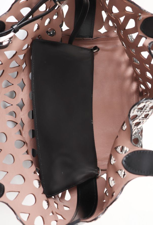 Alaïa Studded Laser-Cut Medium Tote Bag - 12