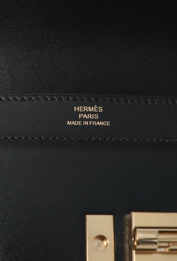 Hermès Mini Black Box Verrou Chain Bag - 12