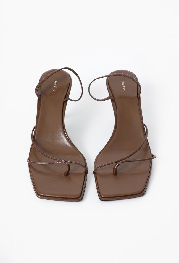 The Row 2023 Rai Slingback Square-Toe Sandals - 2