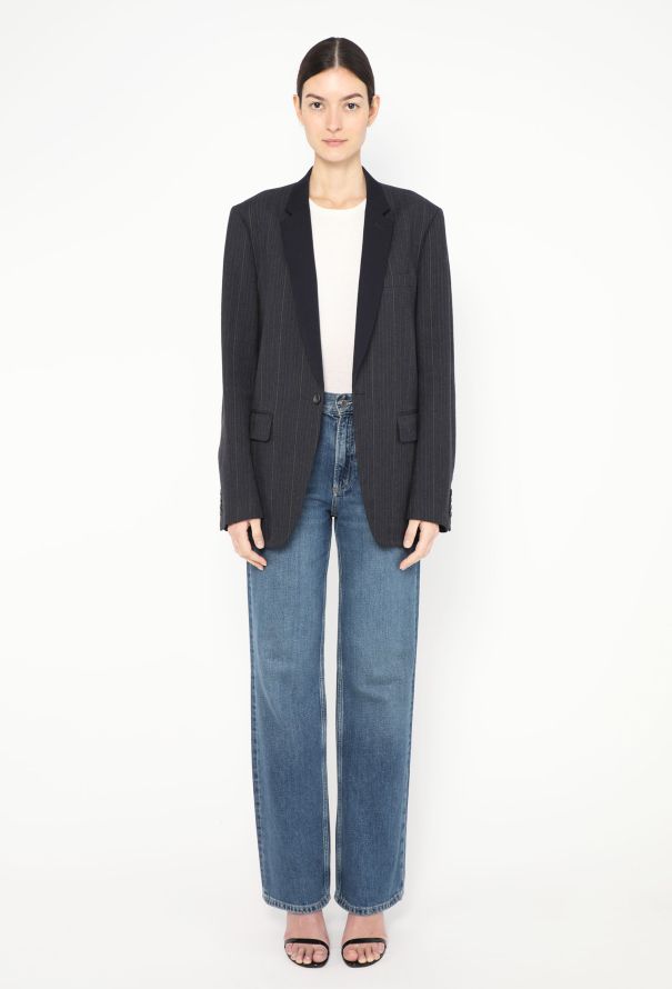 Comme des Garçons Pinstripe Chevron Blazer - 4