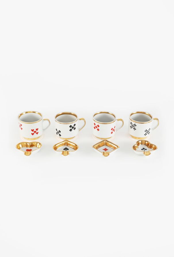 Vintage Objects & Decor 1960s Limoges Poker Vide-Poche & Cup Set - 1
