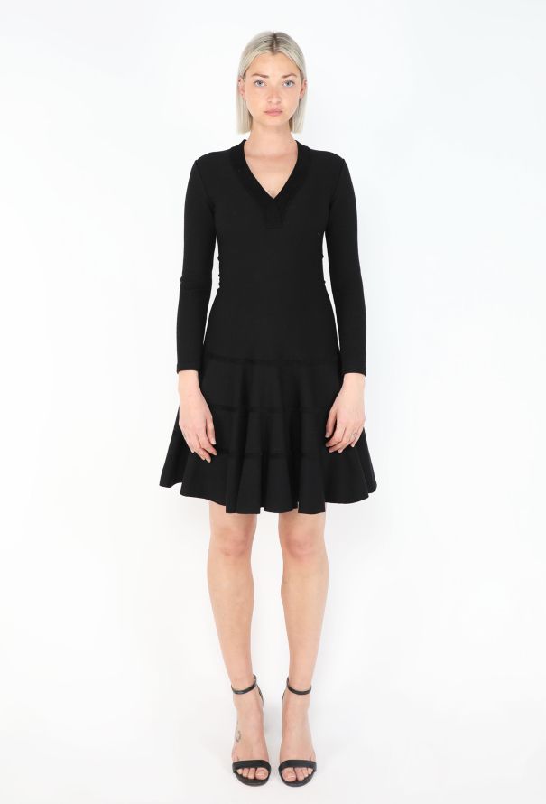 Alaïa Chenille Trim Skater Dress - 2