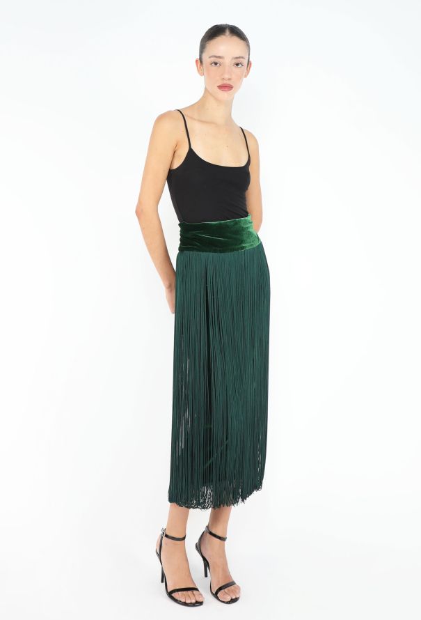 Jean Paul Gaultier Fall 2006 Velvet Fringe Skirt - 3