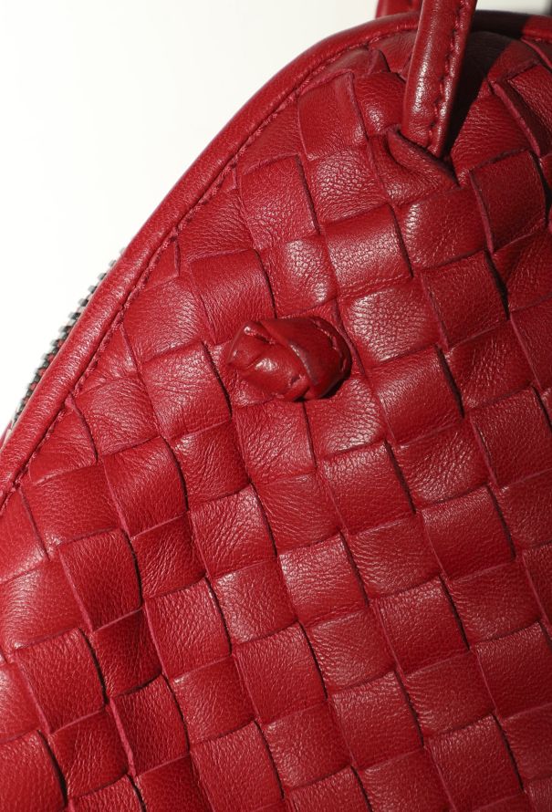 Red Intrecciato Nodini Crossbody Bag | Authentic & Vintage