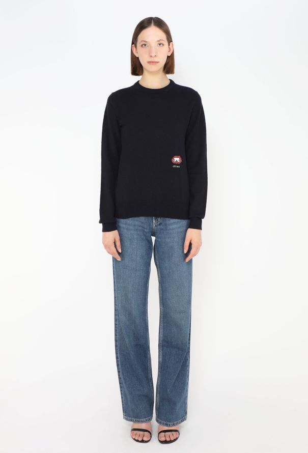 Embroidered Cashmere Sweater