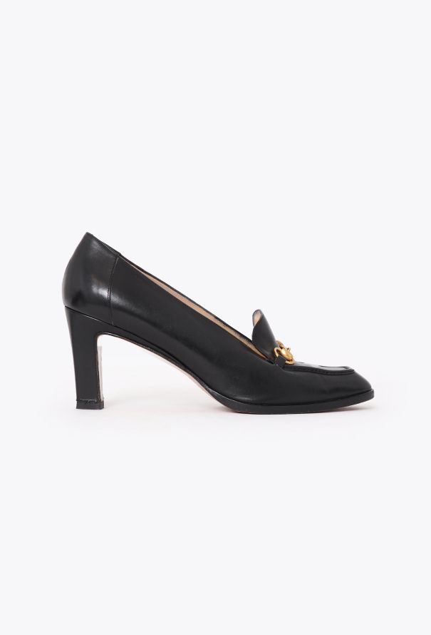 Gucci Vintage Horsebit Heeled Loafer - 1