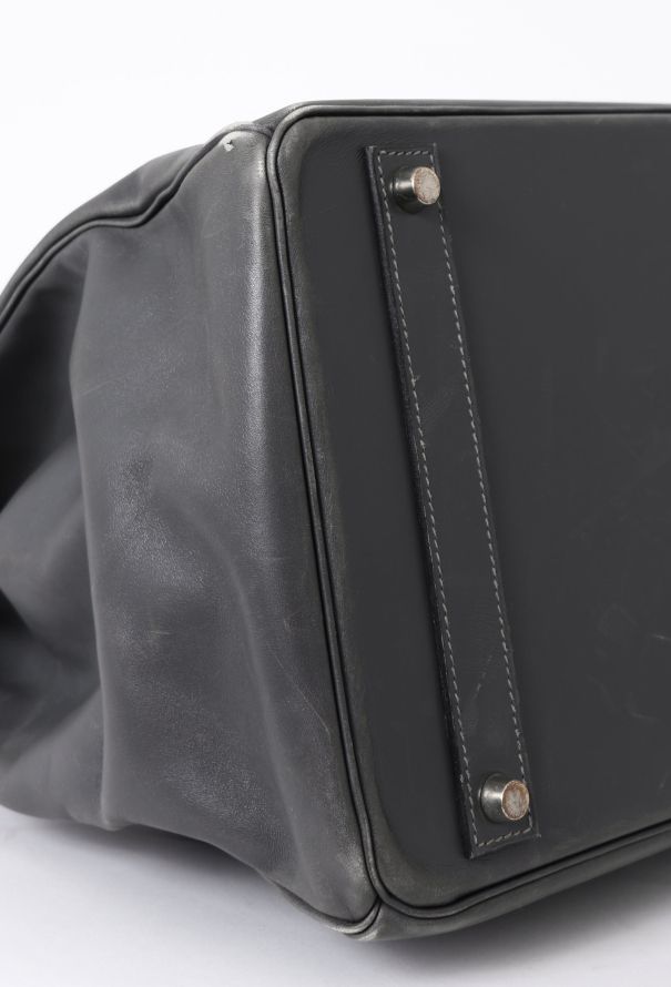 Hermès Dark Grey Box Birkin 40 - 10