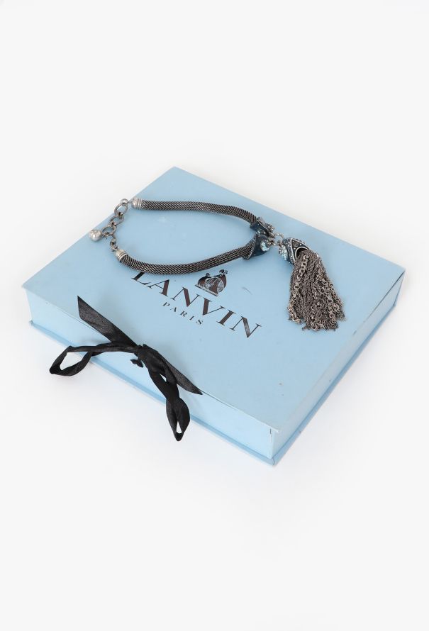 Lanvin Embellished Chainlink Tassel Necklace - 5 Lanvin Embellished Chainlink Tassel Necklace - 5