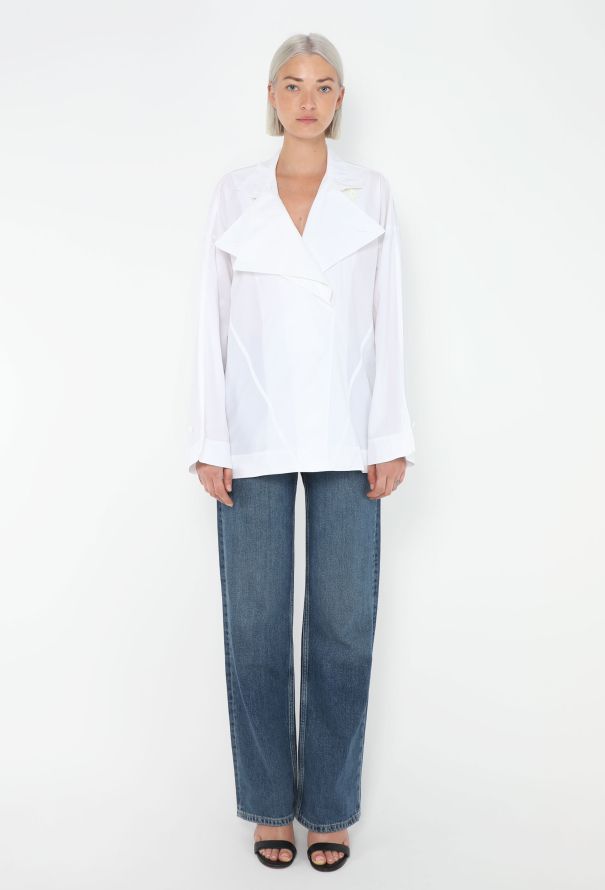 Céline 2016 Asymmetrical Poplin Shirt - 2