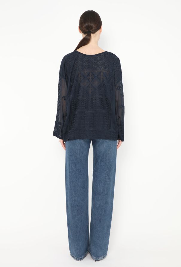 Isabel Marant Embroidered Silk Tunic Top - 3 Isabel Marant Embroidered Silk Tunic Top - 3