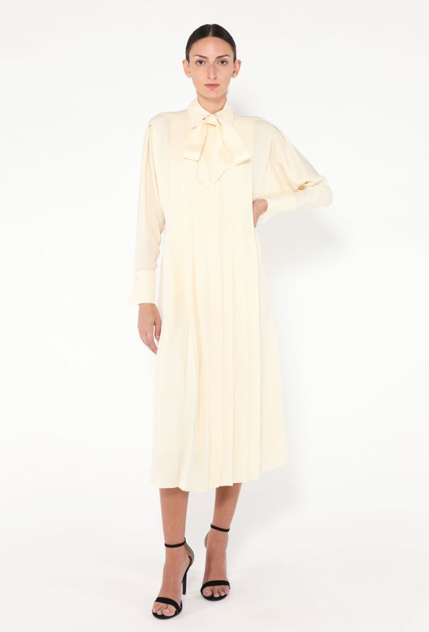 Loro Piana 2024 Lorely Pleated Georgette Dress - 2