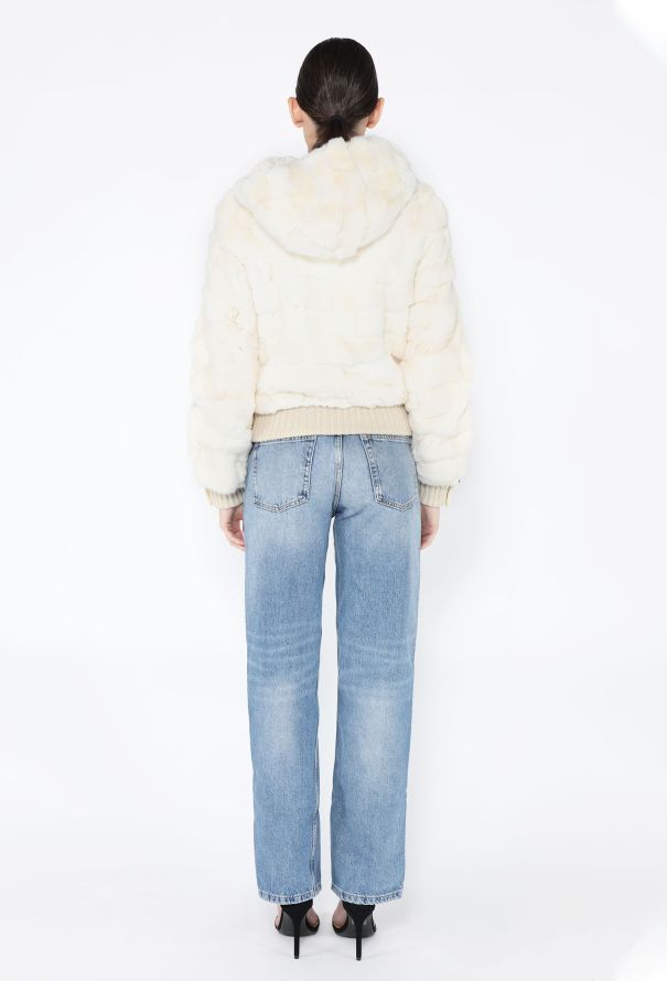 Louis Vuitton Rare F/W 2002 Rabbit Fur BomberJacket - 7