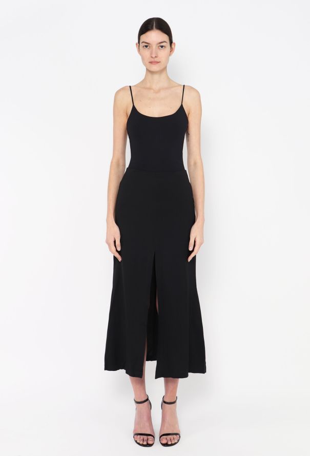 The Row Flared Cotton Slit Skirt - 1