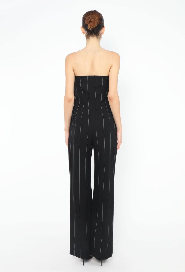 Gianni Versace F/W 1998 Pinstripe Bustier Jumpsuit - 5