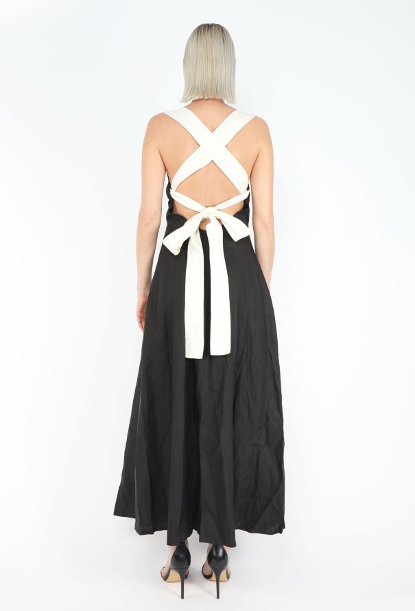 Myrene De Premonville '90s Open Back Flared Gown - 5