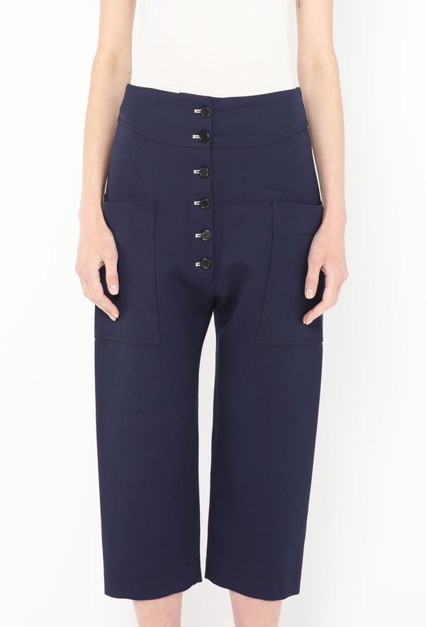 Céline Resort 2016 Buttoned Cropped Trousers - 3