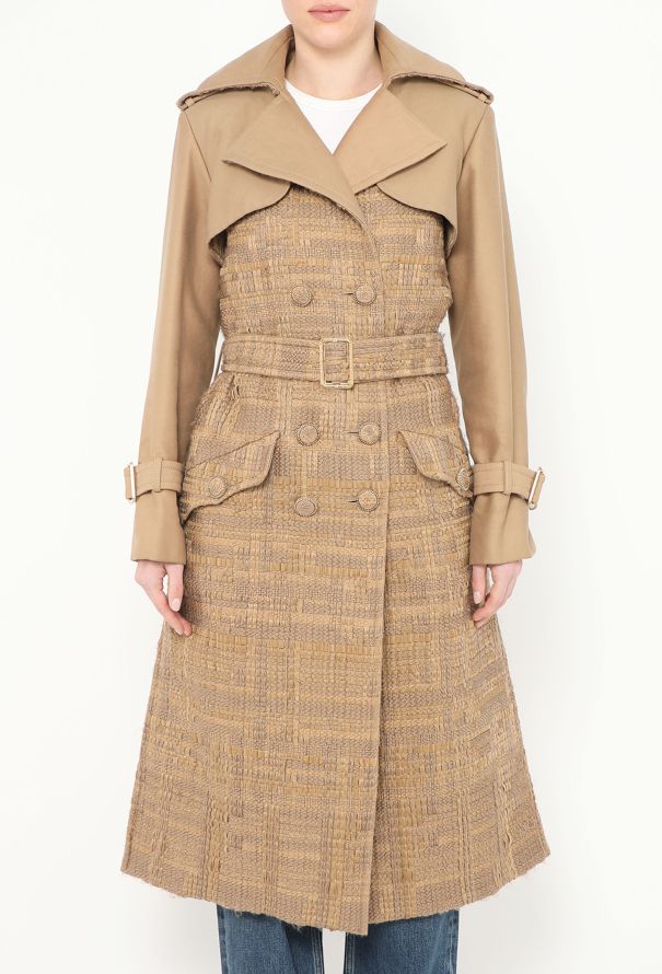 Chanel F/W 2016 Belted Tweed Trench - 4