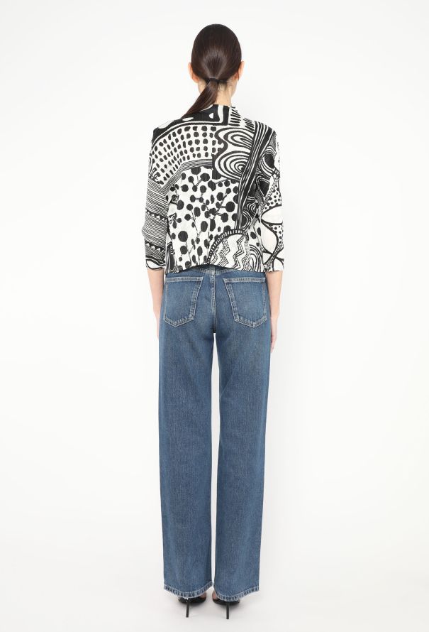 Issey Miyake Pleats Please Abstract Print Cardigan - 5