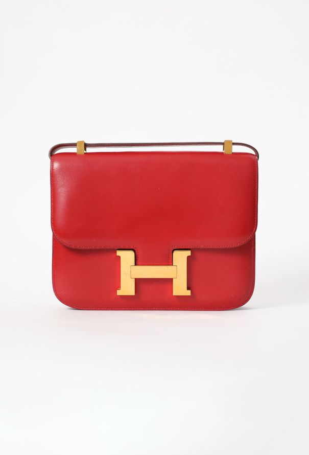 Hermès Vintage Rouge Vif Box Constance 23 - 1