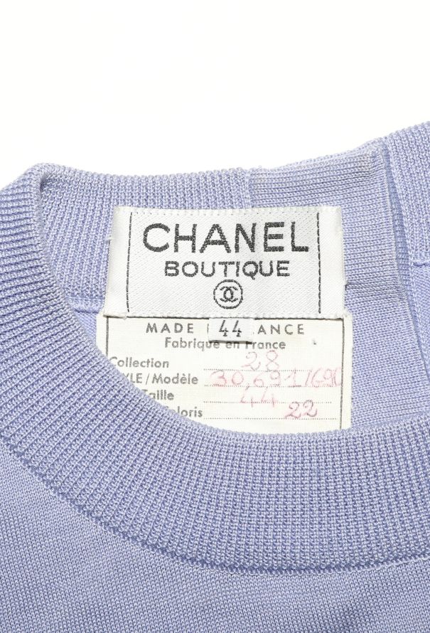 Chanel '90s Ribbed Trim 'CC' Top - 4 Chanel '90s Ribbed Trim 'CC' Top - 4