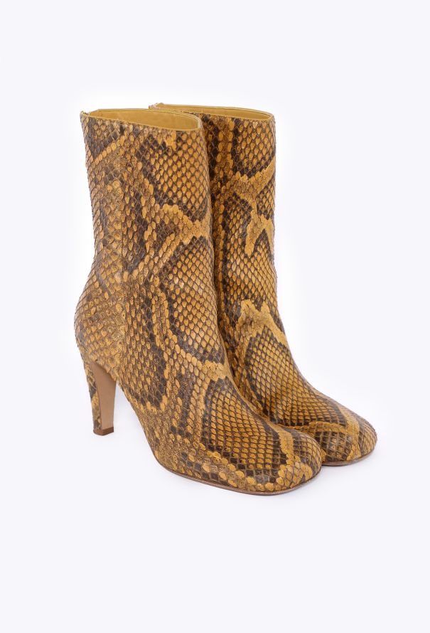 Bottega Veneta Python Leather Ankle Boots, 2020 - 3