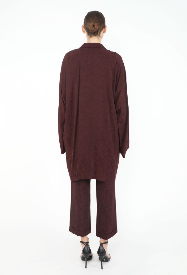 Yohji Yamamoto Floral Jacquard Tunic Ensemble - 7