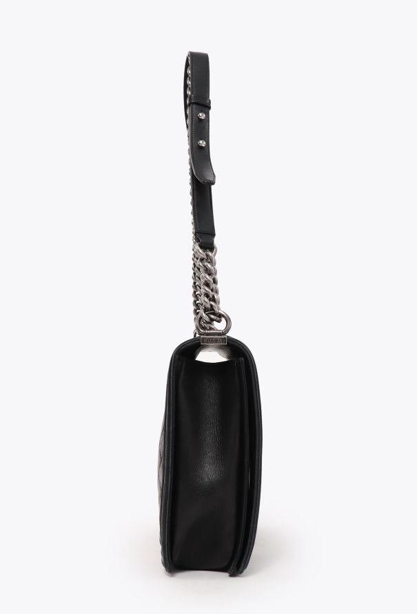 Chanel Black Maxi Boy Bag - 4