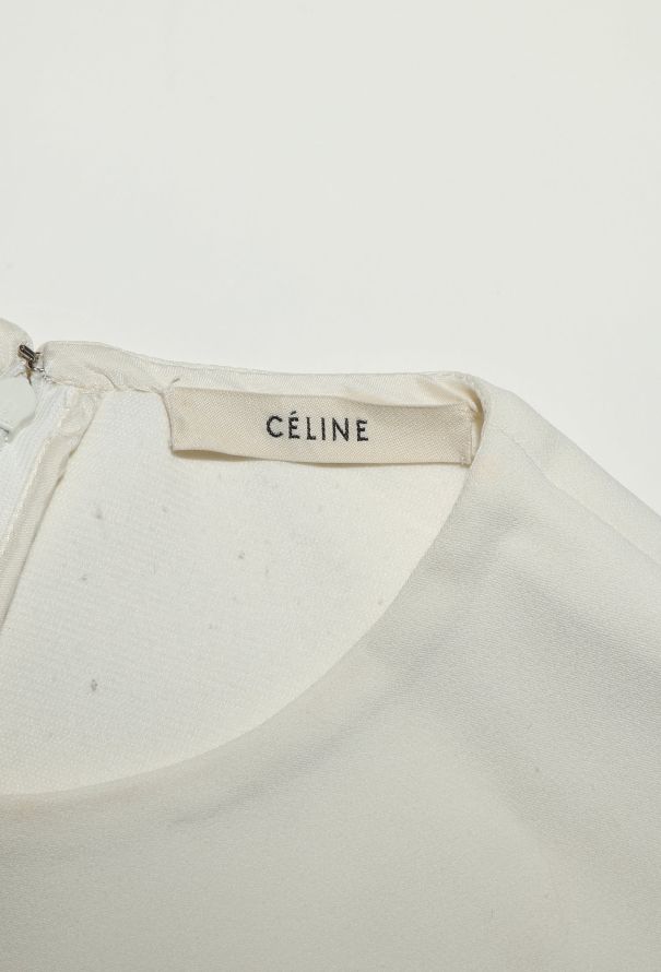 Céline 2010 Zipped White Tunic Top - 5 Céline 2010 Zipped White Tunic Top - 5