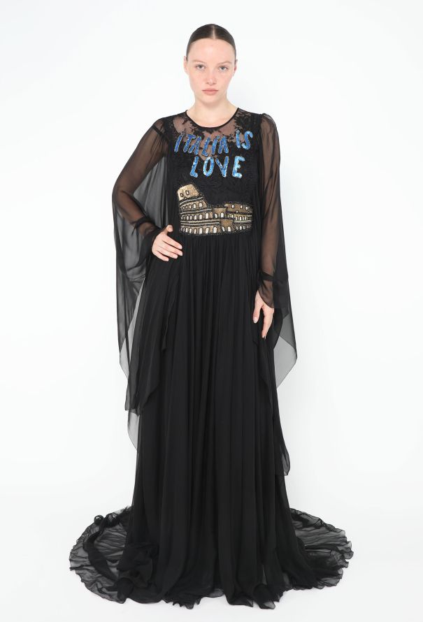 Dolce & Gabbana S/S 2016 'Italia Is Love' Silk Gown - 3 Dolce & Gabbana S/S 2016 'Italia Is Love' Silk Gown - 3