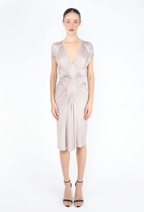 Saint Laurent Tom Ford S/S 2003 Ruched Dress - 3