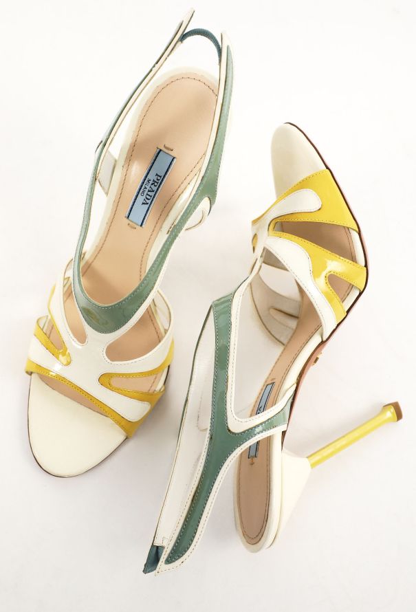 Prada S/S 2012 Patent Flame Slingbacks - 6