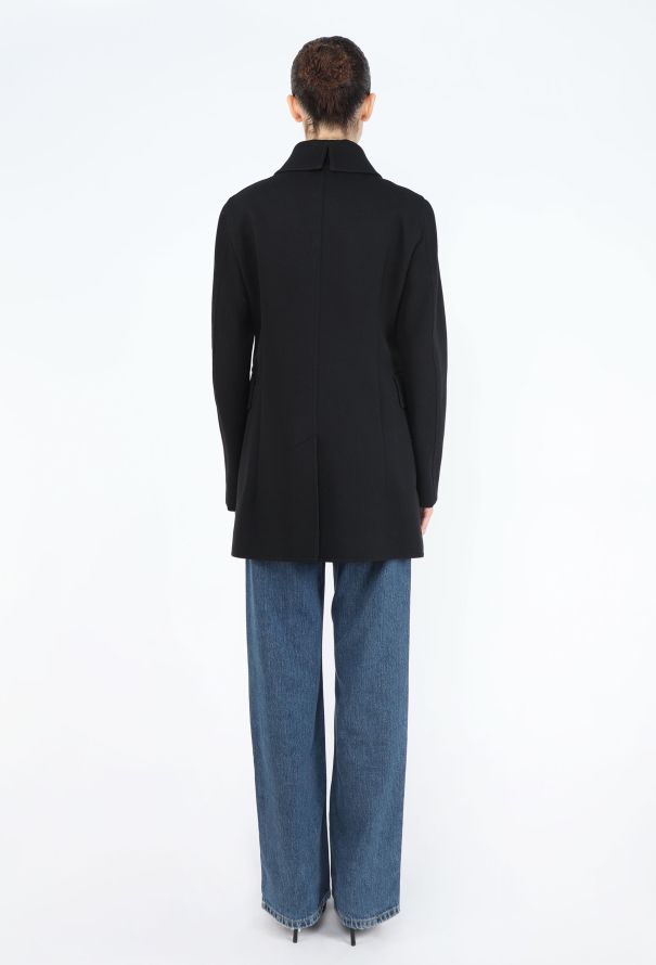 Céline 2016 Contrast Button Peacoat - 4