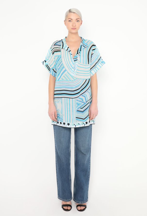 Emilio Pucci 2019 Striped Tunic Top - 1