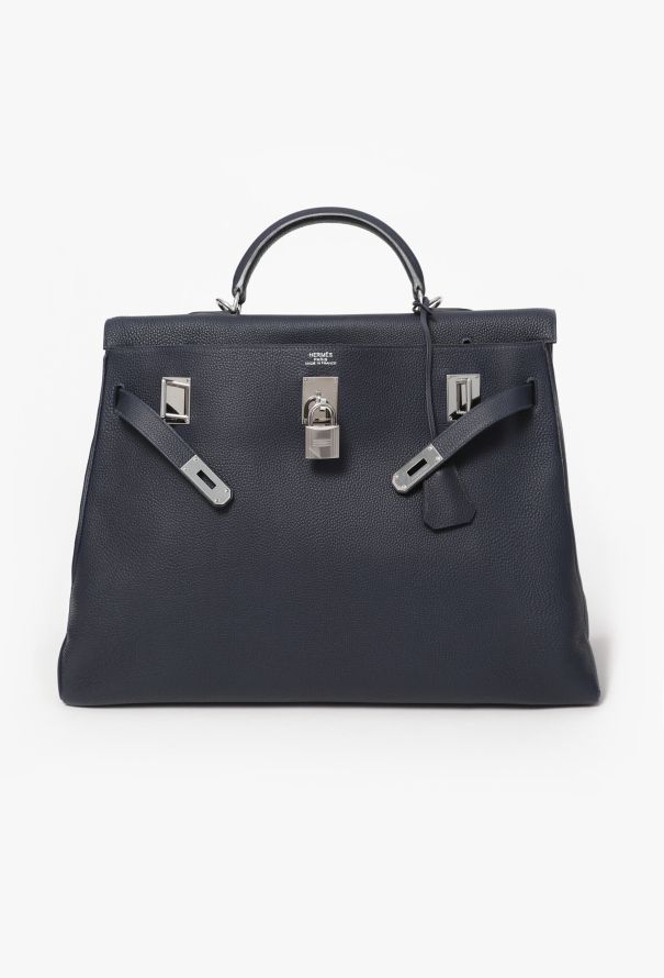 Hermès Bleu Nuit Togo Kelly Retourné 50 - 5
