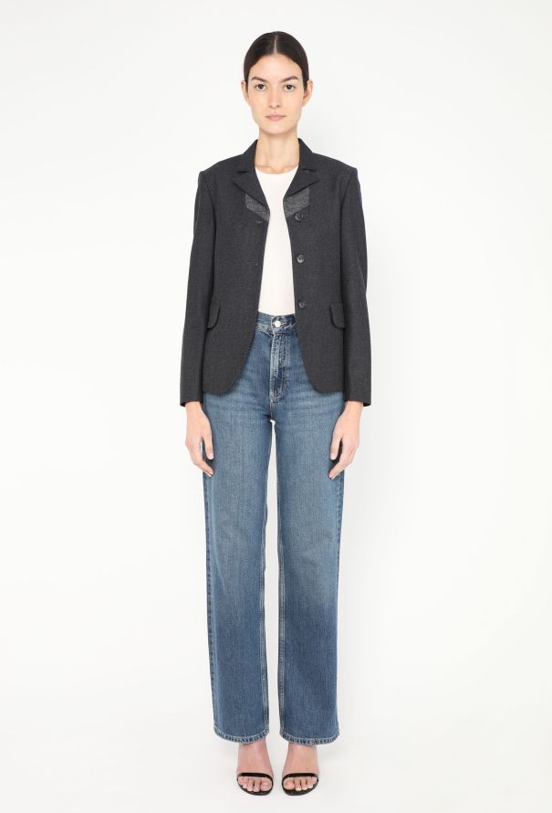 Jil Sander Classic Tailored Felted Blazer - 2