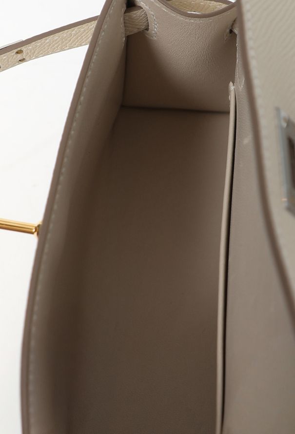 Hermès Craie Epsom Mini Kelly II Sellier Electrum - 14 Hermès Craie Epsom Mini Kelly II Sellier Electrum - 14