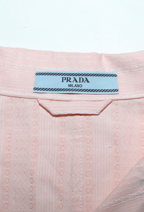 Prada Embroidered Pyjama Shirt, F/W 2025 - 6