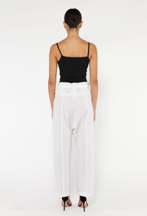 Issey Miyake S/S 1999 Cotton Belted Trousers - 5