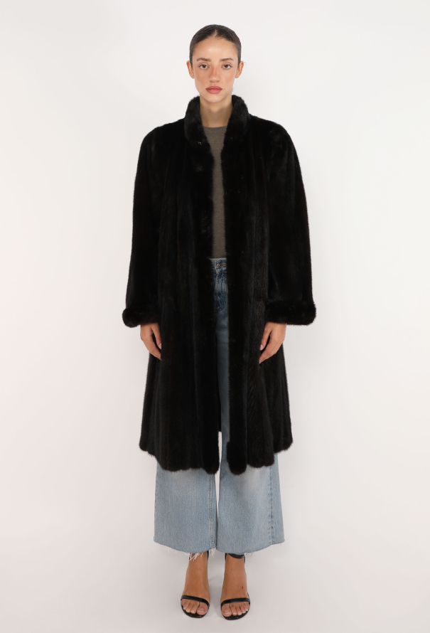 Saint Laurent Vintage Mink Fur Coat - 3