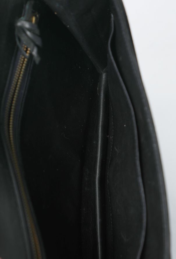 Hermès 1960s Black Suede Cordelière Clutch - 11