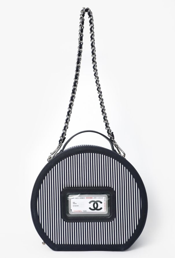 Chanel COLLECTOR Resort 2010 Rialto Striped Hat Box - 3