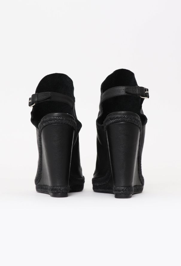 Balenciaga Resort 2010 Leather Wedge Espadrilles - 5 Balenciaga Resort 2010 Leather Wedge Espadrilles - 5