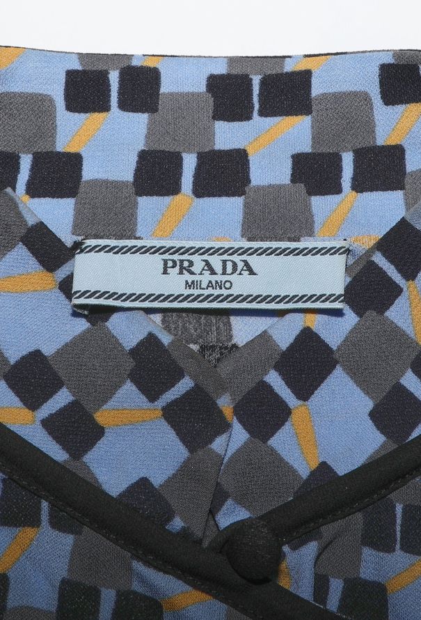 Prada S/S 2017 Graphic Ostrich Feather Top - 7