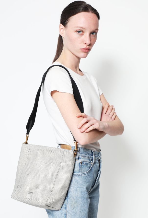 Celine Sangle Bag in Dune/ Khaki, Women's Fashion, Bags & Wallets,  Cross-body Bags on Carousell