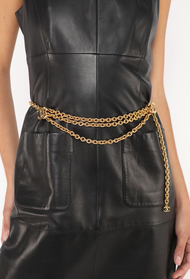 Chanel RARE 1985 Hammered 'CC' Belt - 1