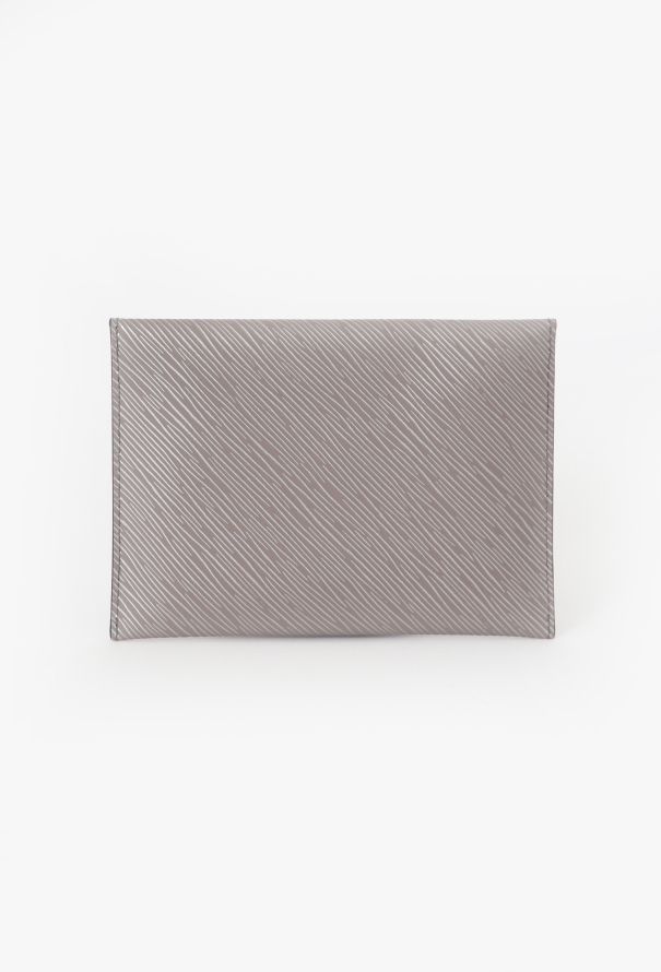 Louis Vuitton Matte Grey Epi Envelope Pouch - 3 Louis Vuitton Matte Grey Epi Envelope Pouch - 3