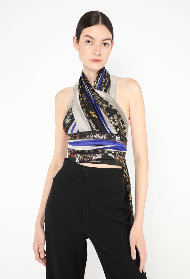 Oscar De La Renta Pre-Fall 2019 Brocade Halter Top - 1