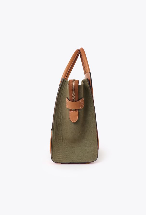 Céline Canvas & Leather Micro Luggage Tote Bag - 5 Céline Canvas & Leather Micro Luggage Tote Bag - 5
