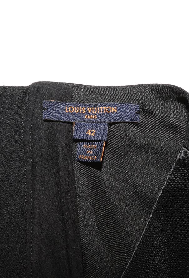Louis Vuitton Asymmetrical Silk Trumpet Dress - 5