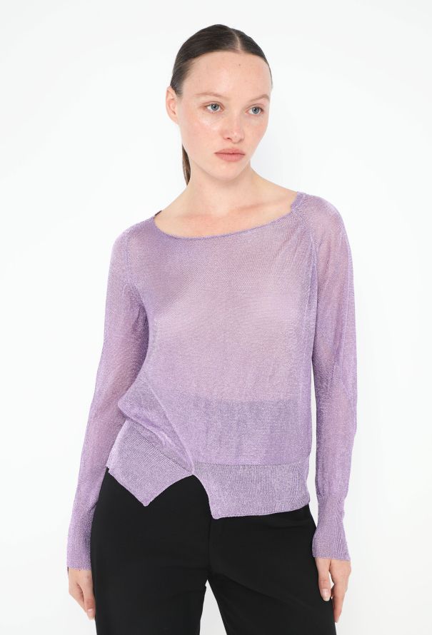 The Row Pre-Fall 2022 Asymmetrical Lurex Giro Top - 4